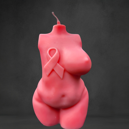 "Hope in Bloom - Radiant Glow" Breast Cancer Awareness Candle