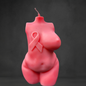"Hope in Bloom - Radiant Glow" Breast Cancer Awareness Candle
