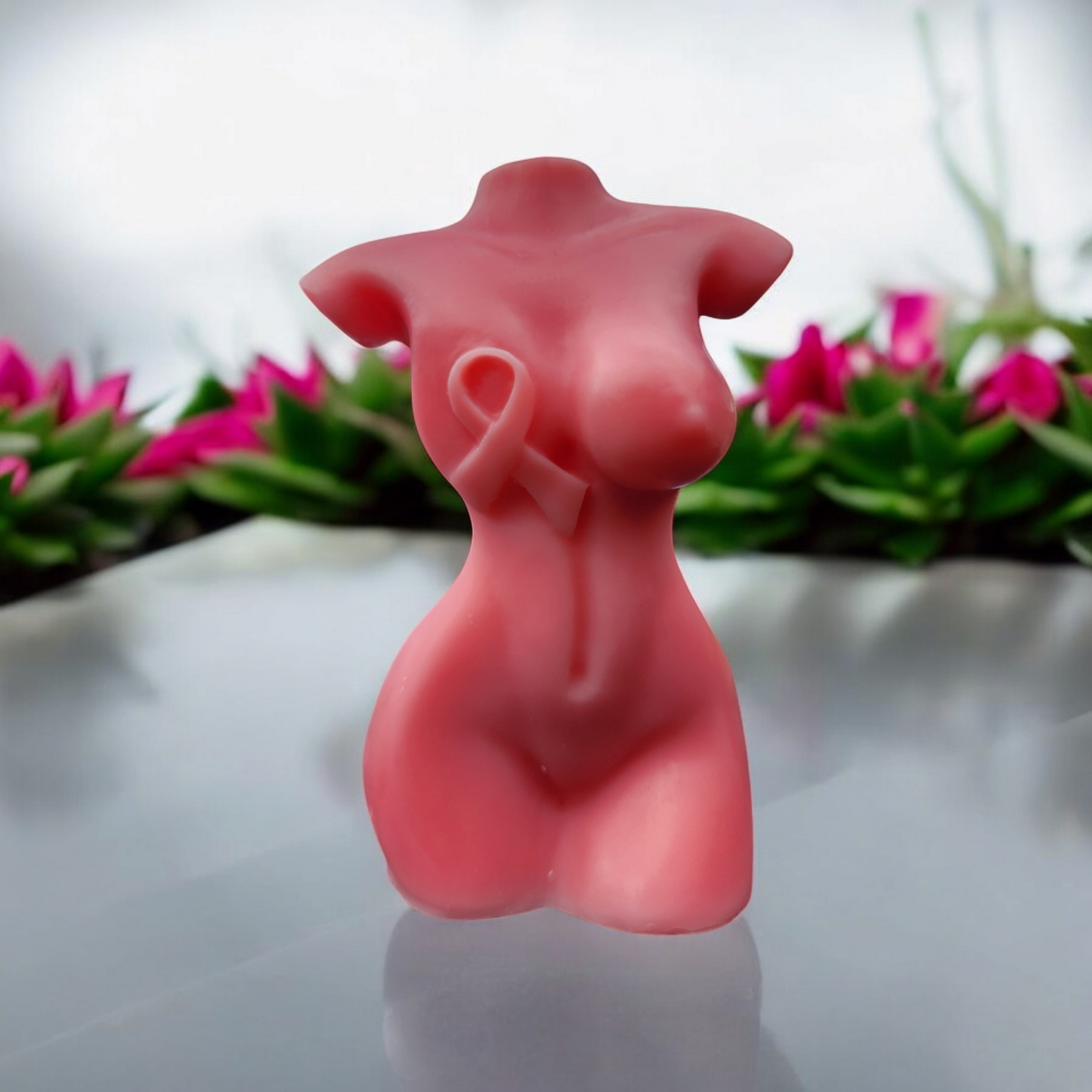 "Hope in Bloom - Petite Glow" Breast Cancer Awareness Candle