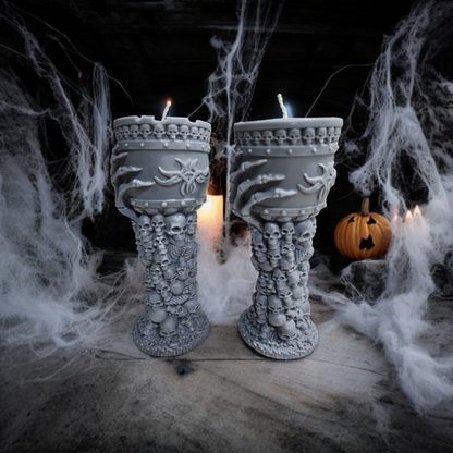 "Eternal Glow" - Skull Goblet Candle