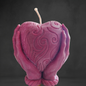 "Heart in Hand: Sculpted Candle"