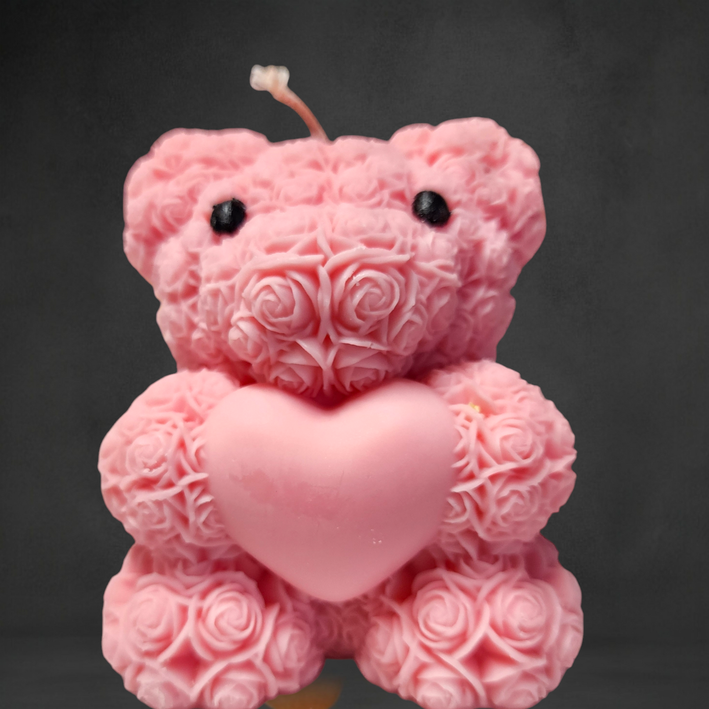 Teddy Bear Heart Medium Candle