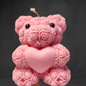 Teddy Bear Heart Medium Candle