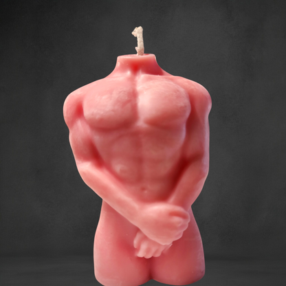 Male Torso Candle