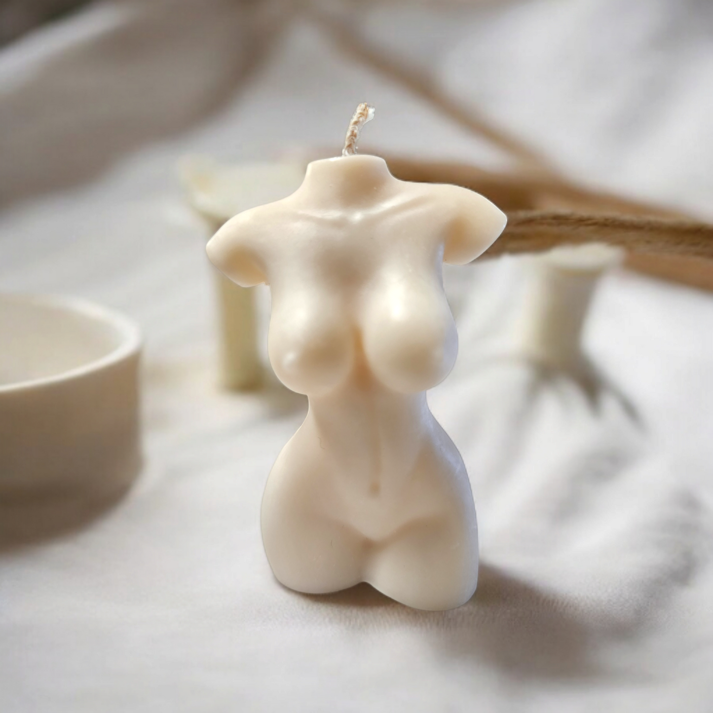 Elegant Woman Torso Candle