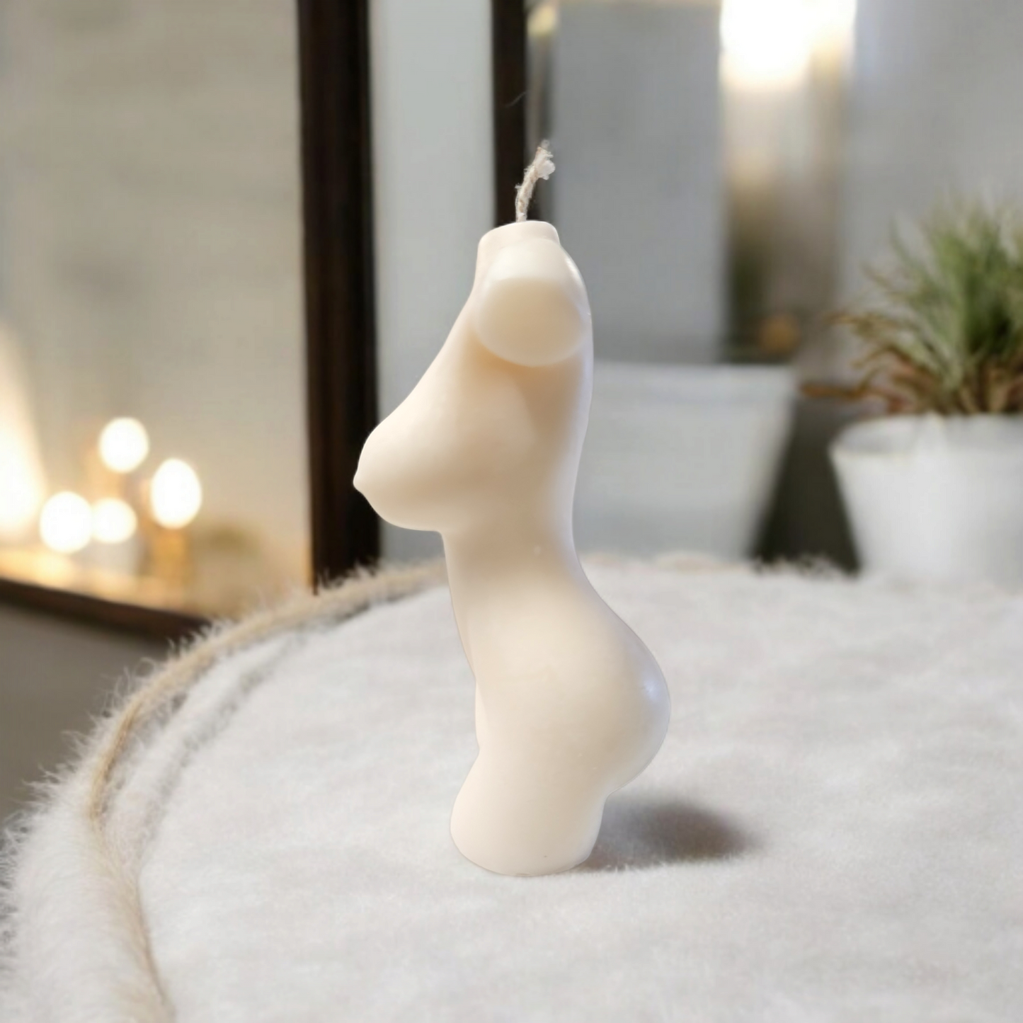 Elegant Woman Torso Candle