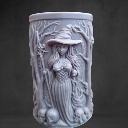 Skull Witch Candle