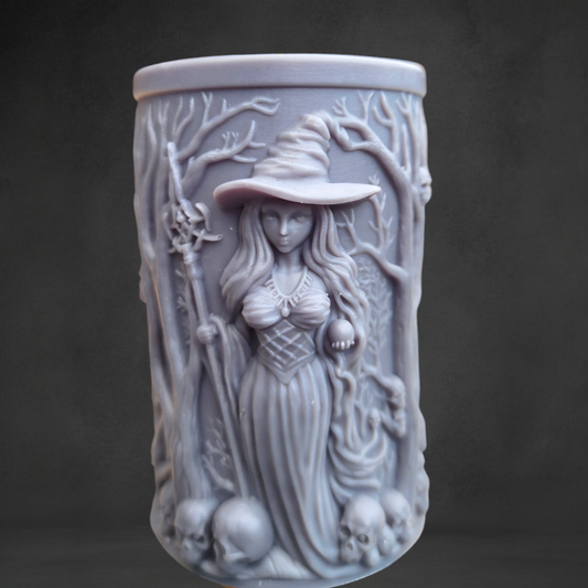 Skull Witch Candle