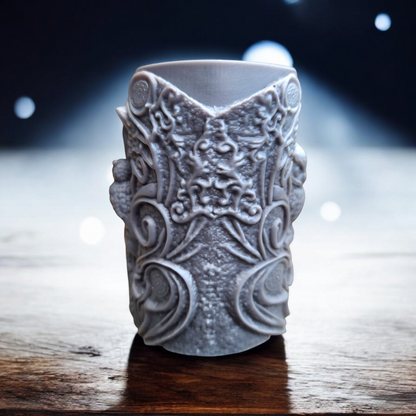 Midnight Enchantment Witch with Owl Candle