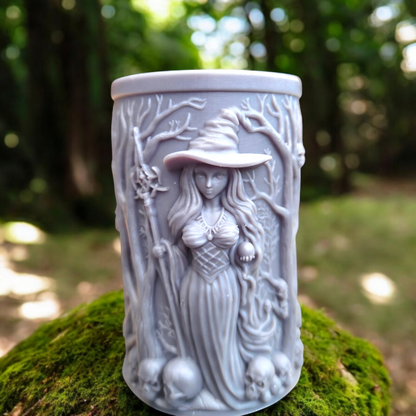 Skull Witch Candle