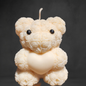 Teddy Bear Heart Medium Candle