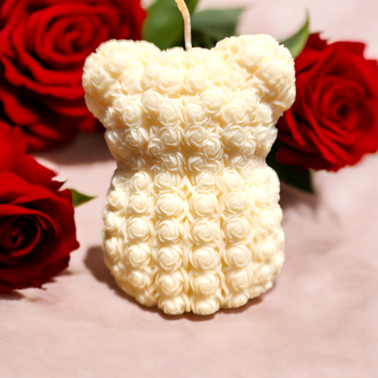 Teddy Bear Heart Medium Candle